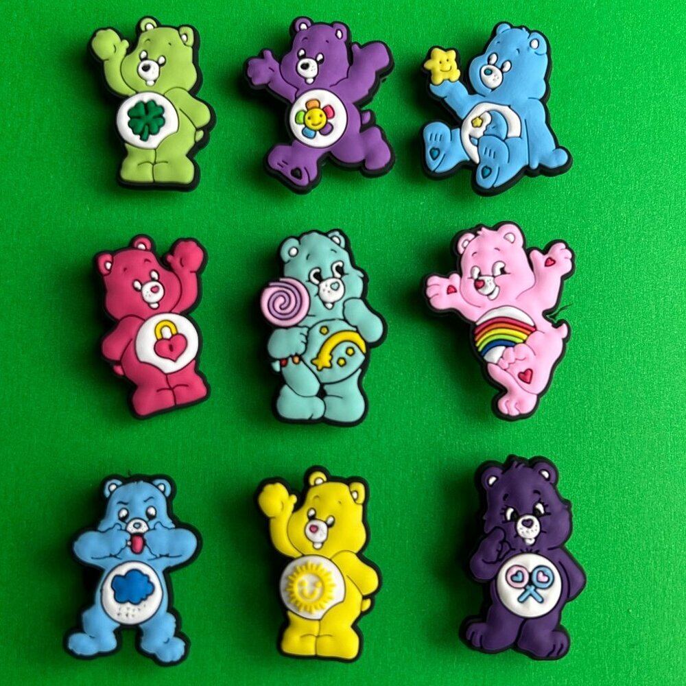 Care Bears Crocs Shoe Charms Set of 9 - jibbitz Charms